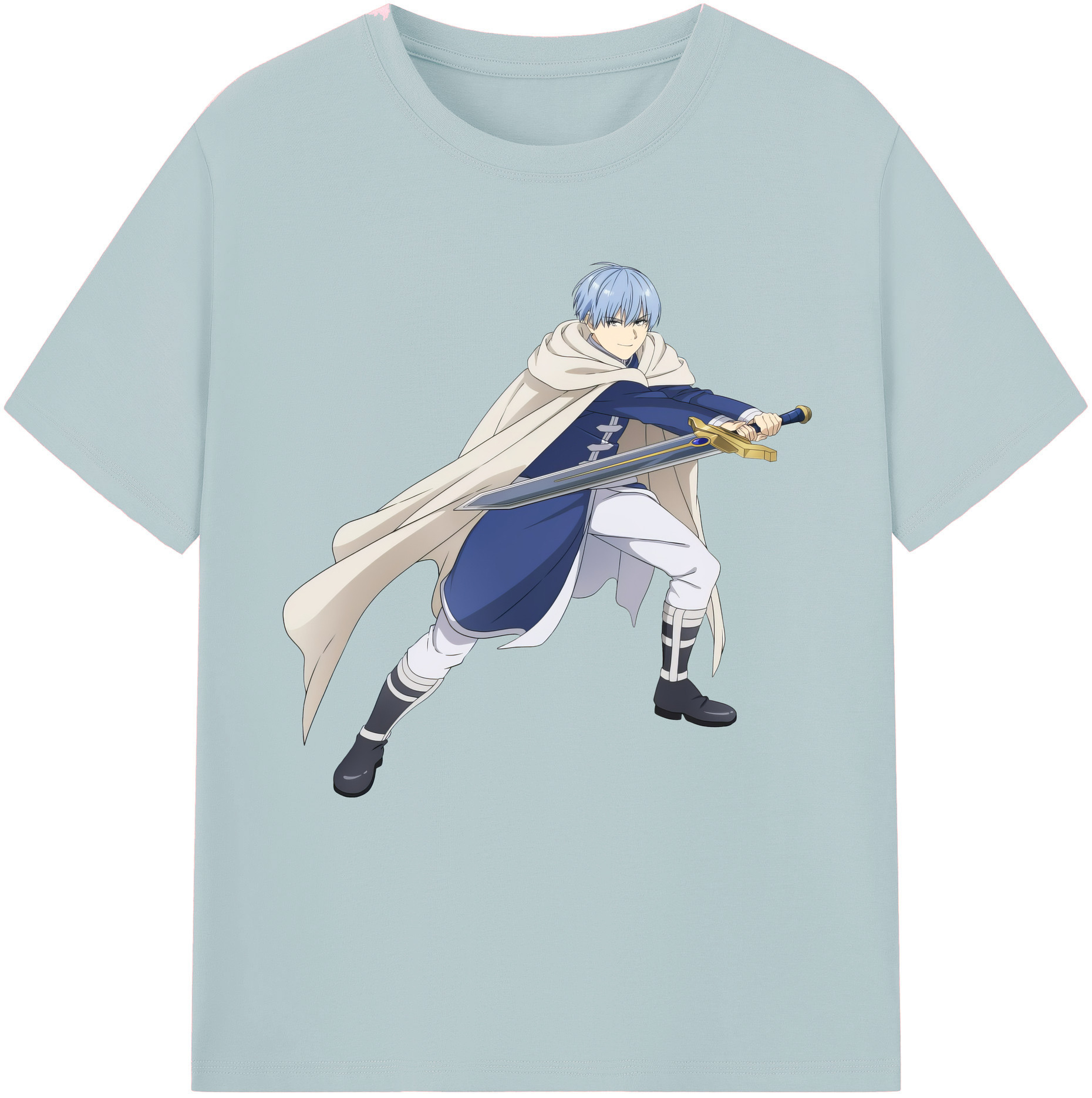 （画像用） 葬送のフリーレン Frieren 綿100％半袖Tシャツ（フロントプリント）